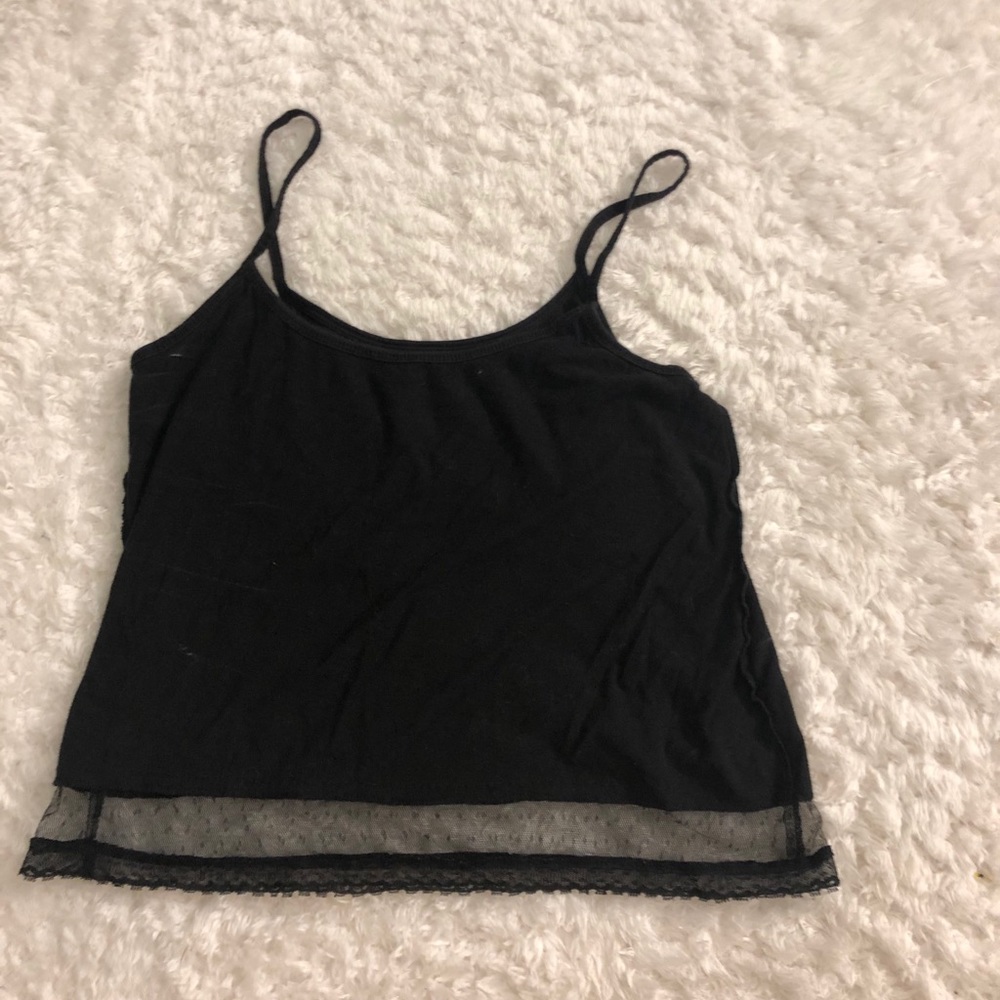 Simple black tank top